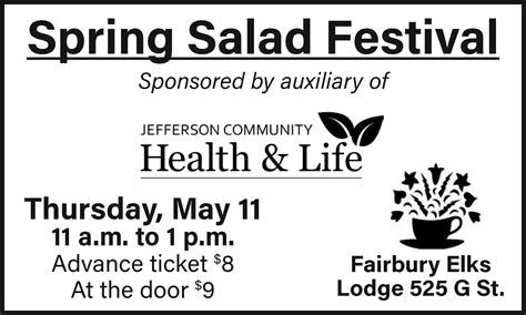 JCH&L's Salad Festival! - Fairbury.com