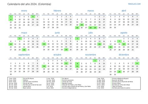 Calendario 2024 Colombia Con Festivos Best Awasome Incredible - Printable Calendar for 2024 Free