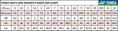 Yonex-Shoes-Size-Chart