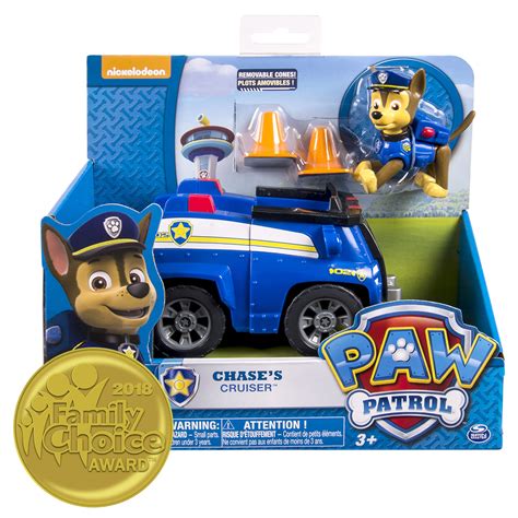 Paw Patrol Chase's Cruiser, Vehicle and Figure - Walmart.com | Paw patrol toys, Chase paw patrol ...