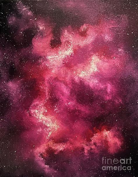 Red Galaxy Painting by Jessica Mason | Pixels