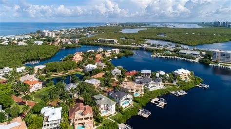 Barefoot Beach Bonita Springs Aerial Stock Photography – Naples Area ...