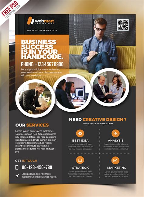 Corporate Flyer Template Free PSD | PSDFreebies.com