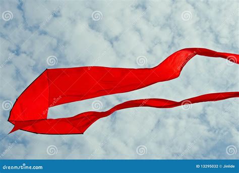 Red kite flying in sky stock photo. Image of cloudy, wind - 13295032