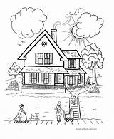 Free Printable House coloring Pages For Kids  Of Houses sketch template