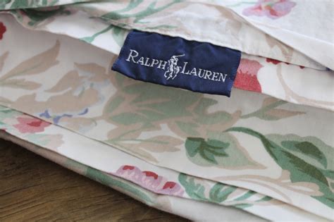 Ralph Lauren Southampton floral print all cotton fabric, vintage flat ...