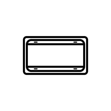 blank license plate icon vector design templates 31602481 Vector Art at ...