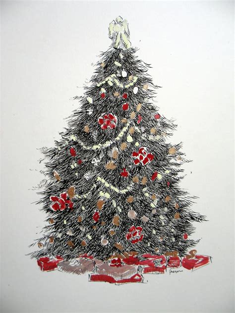 Nel's Everyday Painting: Christmas Tree 2010 - SOLD