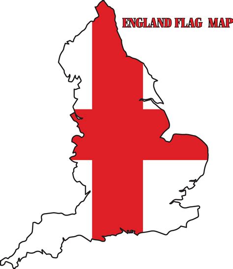 England flag map vector 28241530 Vector Art at Vecteezy