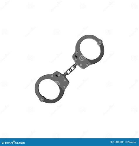 Vector Image. Handcuffs Symbol Sign Stock Illustration - Illustration ...