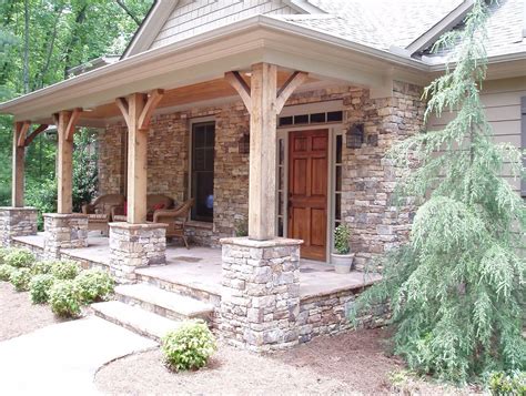 Stacked Stone Porch Columns This Would Work Beautifully With My with sizing 1552 X 1171