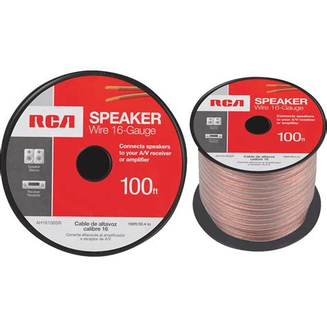 RCA 16-Gauge Speaker Wire, 100' - Walmart.com - Walmart.com