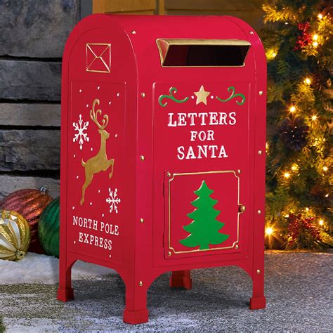 23 Inch (60cm) Letters For Santa North Pole Express Metal Mailbox | Costco UK | Office christmas ...