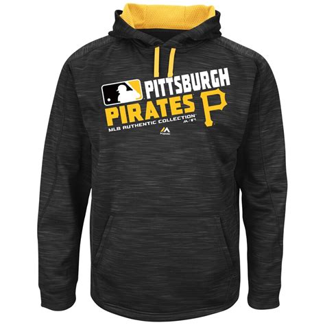 Men's Pittsburgh Pirates Majestic Black Authentic Collection Team ...