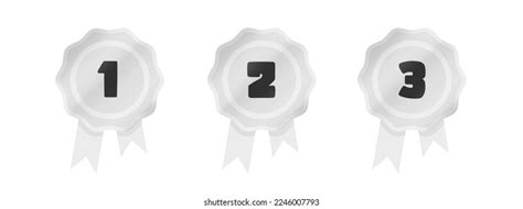 First Second Third Place Silver Badges Stock Vector (Royalty Free) 2246007793 | Shutterstock