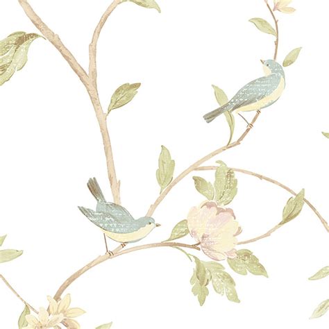 The Birds and the Trees Wallpaper | CG28803 | Traditional Floral Wallpaper