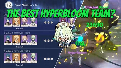 The Best Hyperbloom Team... Is F2P? | F2P Floor 12 Abyss Clear - YouTube