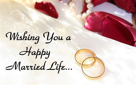 Happy Married Life Wishes & Messages Images | Wedding Wishes