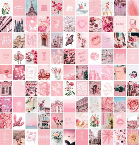 Hot Pink Aesthetic Wallpaper Collage : Amazon Com Artivo Pink Wall Collage Kit Aesthetic ...