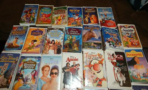 40 Disney Clamshell VHS Tapes Kids Family Little Mermaid | Etsy