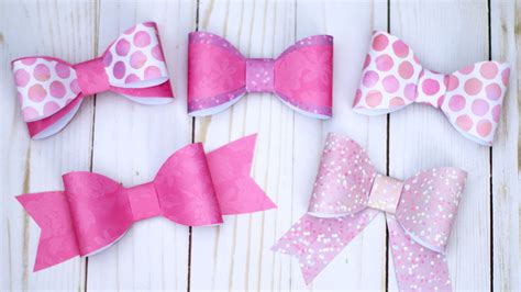 DIY Paper Bow Tutorial: 5+ Bows with 1 Template! – EssyJae.com