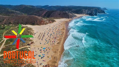 One of the best Portuguese beaches for surfing🏄‍♂️Amado Beach - Praia do Amado - Aljezur -4K ...