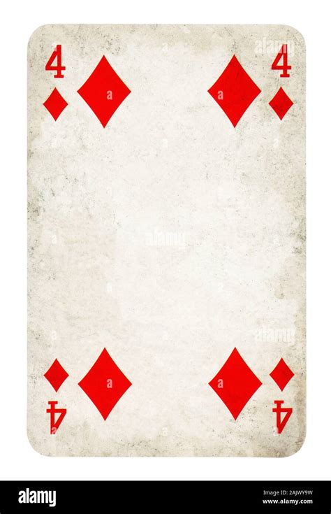 4 of diamonds card hi-res stock photography and images - Alamy