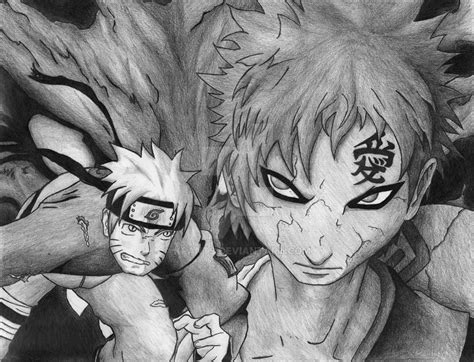 Naruto Vs. Gaara by KPants on DeviantArt