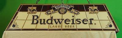 Stained Glass BUDWEISER pool table light Vintage 1972 | #1551307191