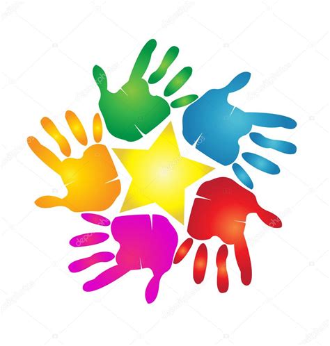 Hands teamwork logo | Hands teamwork logo vector — Stock Vector ...