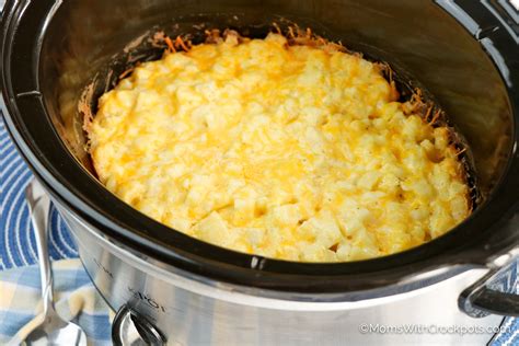 Crockpot Cheesy Hashbrown Casserole Recipe - Moms with Crockpots