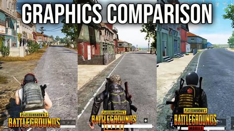 PUBG PC VS PUBG PC LITE VS PUBG MOBILE - GRAPHICS/GAMEPLAY COMPARISON - GamZee - YouTube