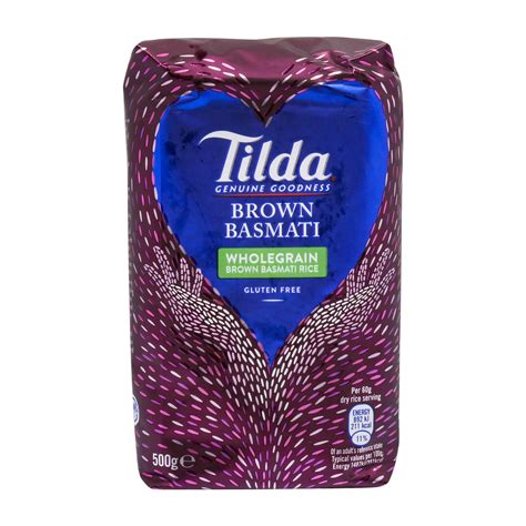 Tilda Whole Grain Brown Basmati Rice 500g | Basmati | Lulu Qatar