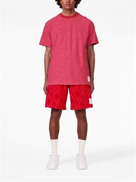 Purple Brand logo-patch Cotton T-shirt | Red | FARFETCH