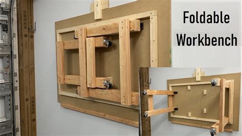 DIY Foldable Wall Workbench - YouTube