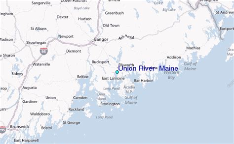 Union River, Maine Tide Station Location Guide