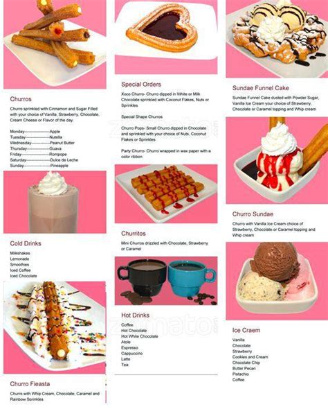 Churro Factory Menu, Menu for Churro Factory, Mesquite, Mesquite ...