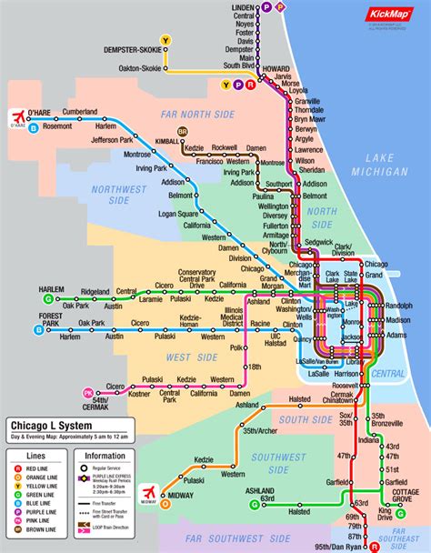 The Loop Chicago Map Train Map System Map | Images and Photos finder