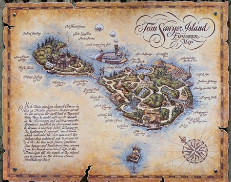 tom sawyer island map | Tom sawyer, Disneyland map, Disneyland