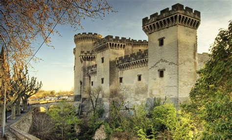 Tarascon, France. The current castle of Tarascon was completed in 1449 after the previous castle ...