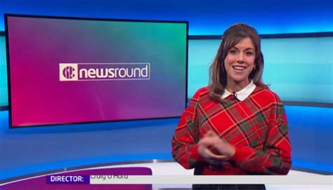 Newsround presenter accidentally throws script in air live on TV ...