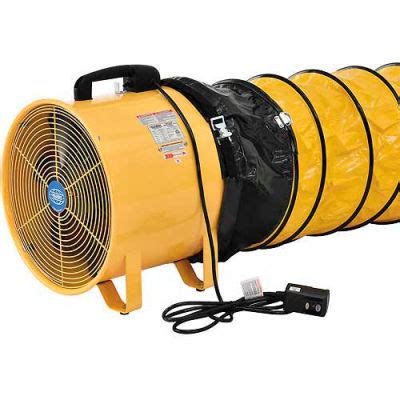 Exhaust Fans & Ventilation | Confined Space Ventilation | Global Industrial™ 8" Portable ...