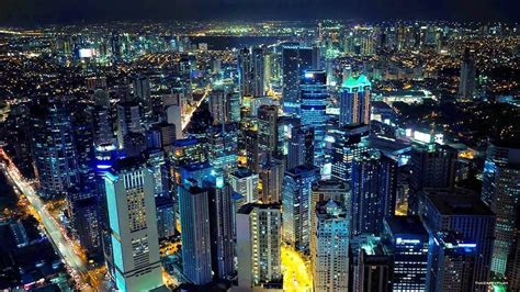 Metro Manila at Night (Philippines) [1080x608] | Philippines, City pictures, Manila