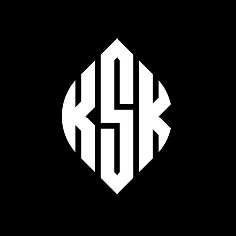 diseño de logotipo de letra de círculo ksk con forma de círculo y ...