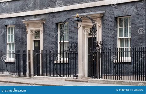 Exterior of 10 Downing Street, Official Residence and Office of the ...