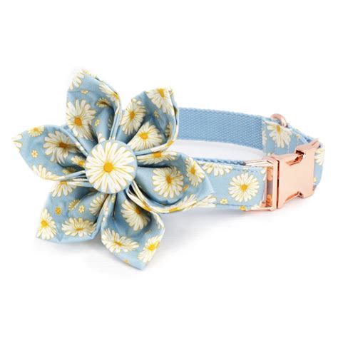 Cute & Safe Dog Flower Bowtie Collars and Leads. Strong & Adorable ...