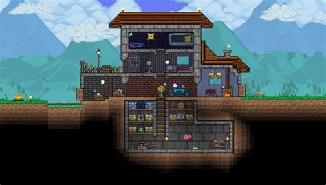 The house I am building in my LP! The NPCs get an Apartment Building :) : Terraria | Terraria ...