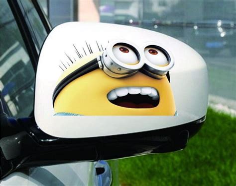 minion car decals - Google Search | Car mirror sticker, Minions, Waterproof stickers