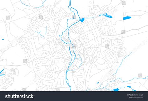 Bright Vector Map Kidderminster England Fine Stock Vector (Royalty Free ...