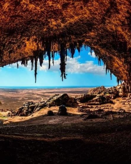 Socotra island has 52 caves and caves spread along the mountains on the ...